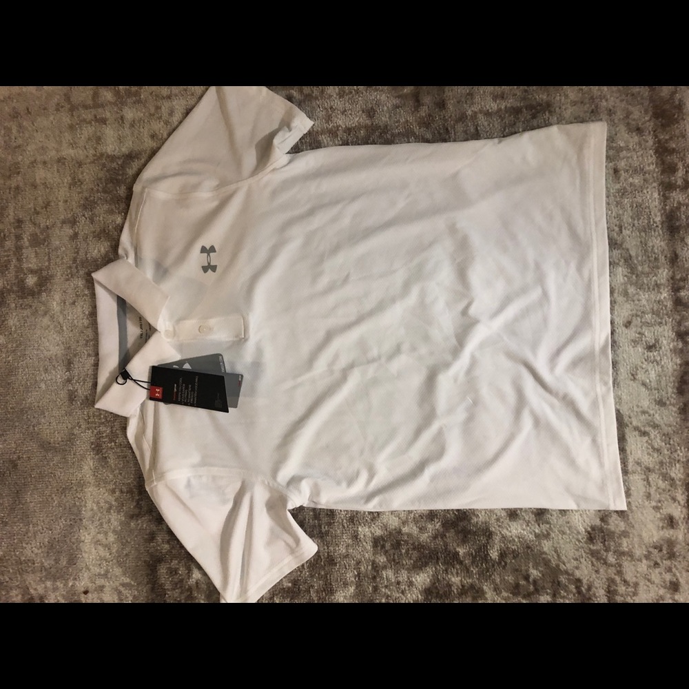 White under armour polo NWT